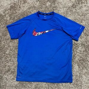 Nike blue Dri-Fit shirt swim wear Size Large